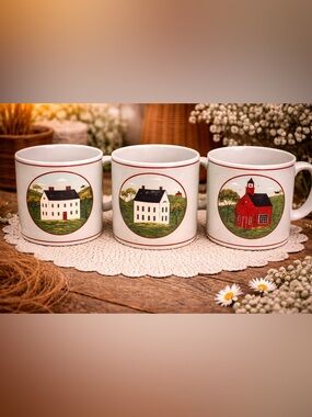 Warren Kimble Farmhouse‎ Barn Mugs Home Vintage Decor